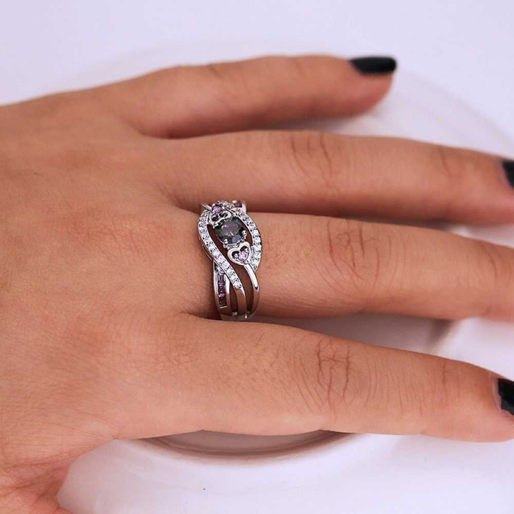 AAA Zircon Ring - Silver - AR263