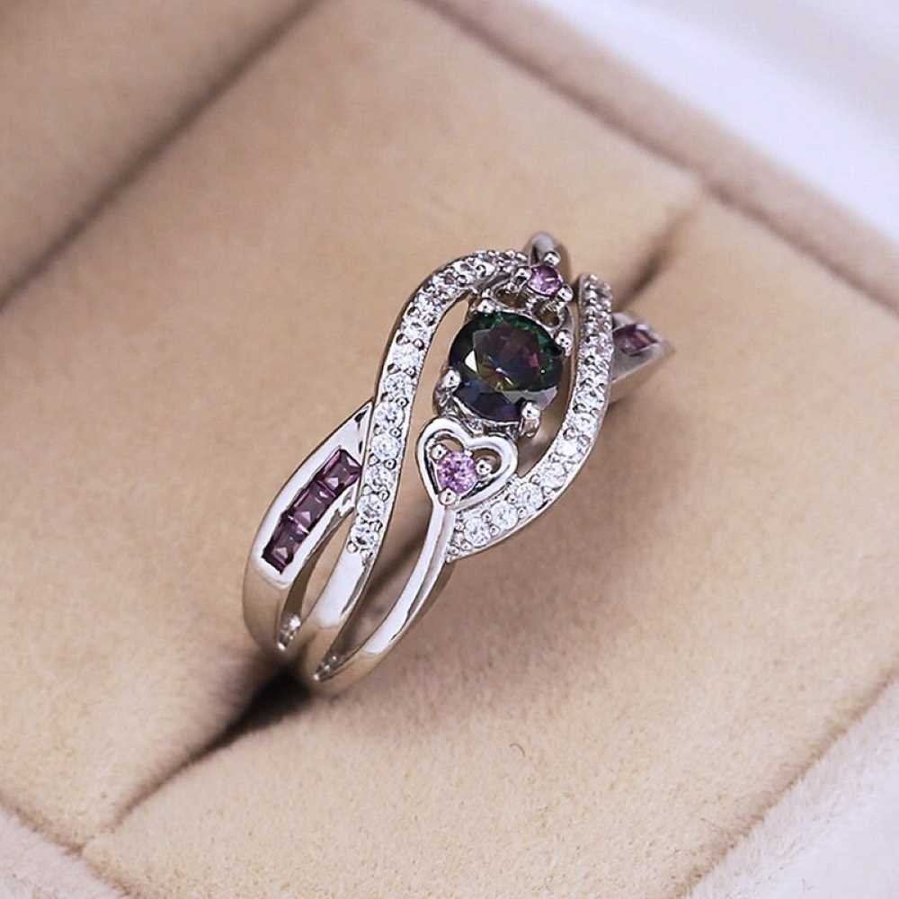 AAA Zircon Ring - Silver - AR263