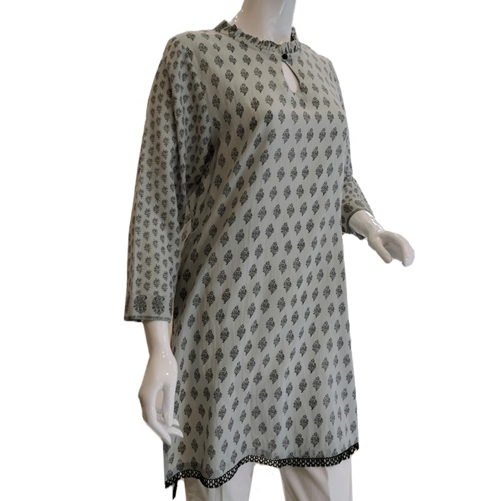 Printed Linen Kurti For Women BGK07