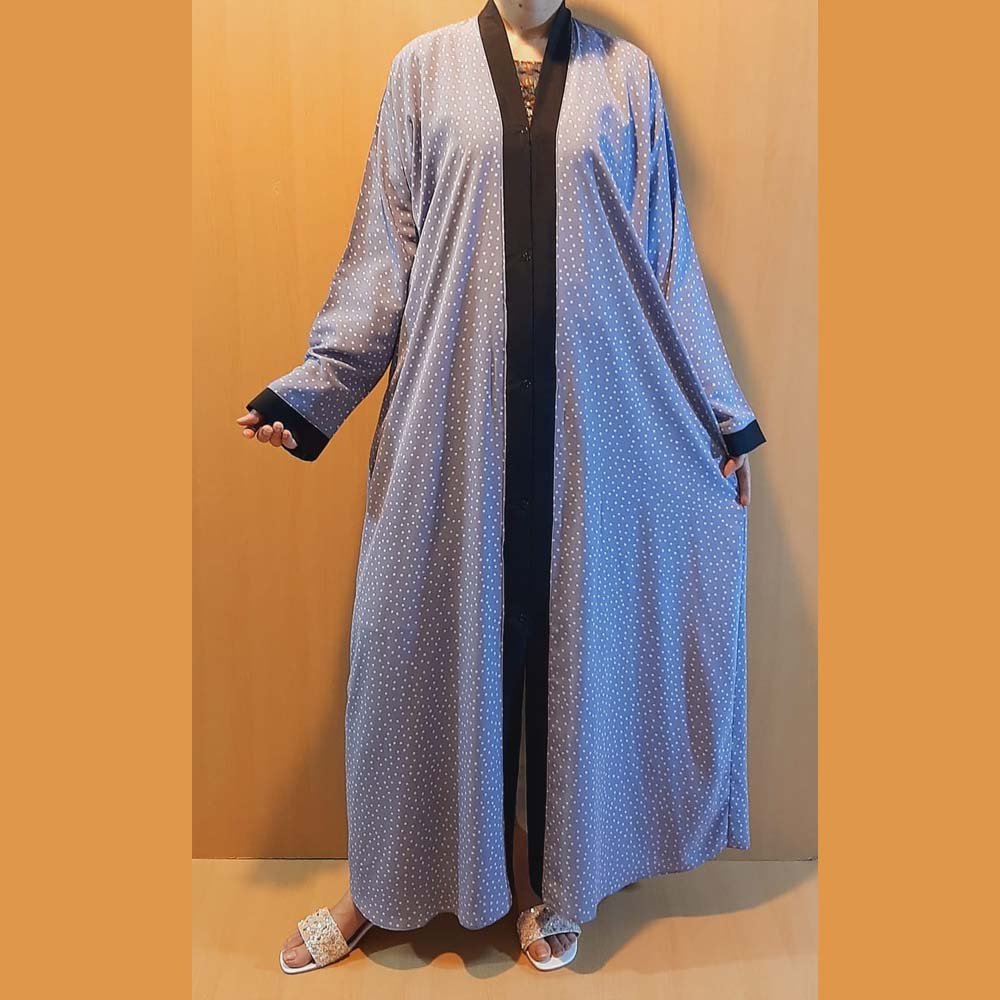 Printed - Georgette - Abaya - With Scarf - BGA217