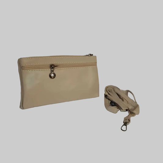 2 in 1 Wallet + Crossbody Bag - Off White - W18