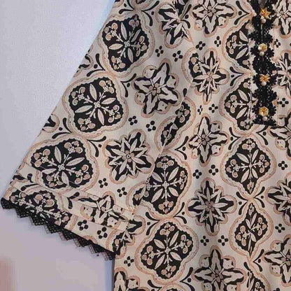 2 Piece - Stitched - Printed Kurti & Trouser - Cotton - 2PC2