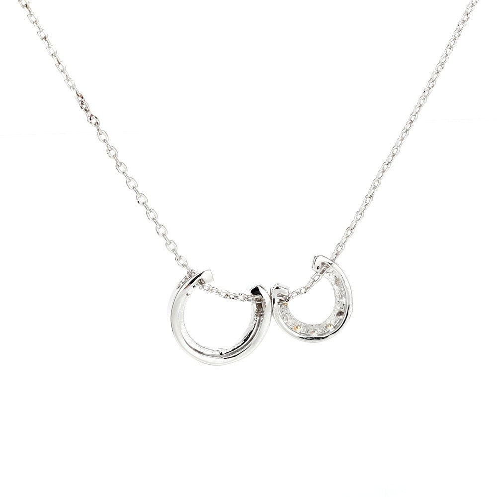 AGN0031 - Sparkling Silver Plated Fashion Necklace