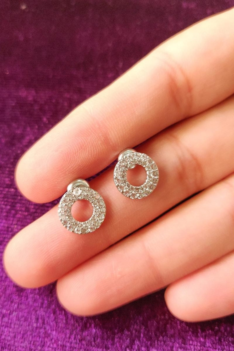 925 Sterling Silver - AGNE012 - Earrings Jewelry Set