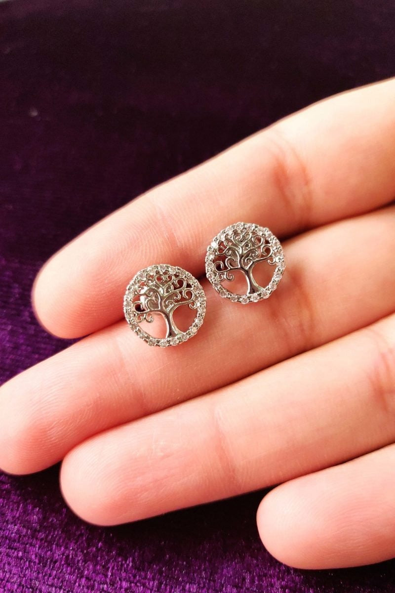 925 Sterling Silver - AGNE011 - Necklace Earrings Jewelry Set
