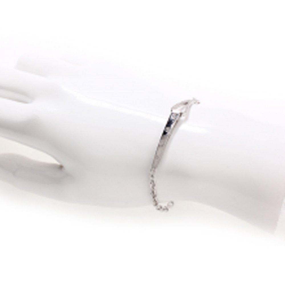 925 Sterling Silver - Silver Sparkling Bracelet -AGB0066
