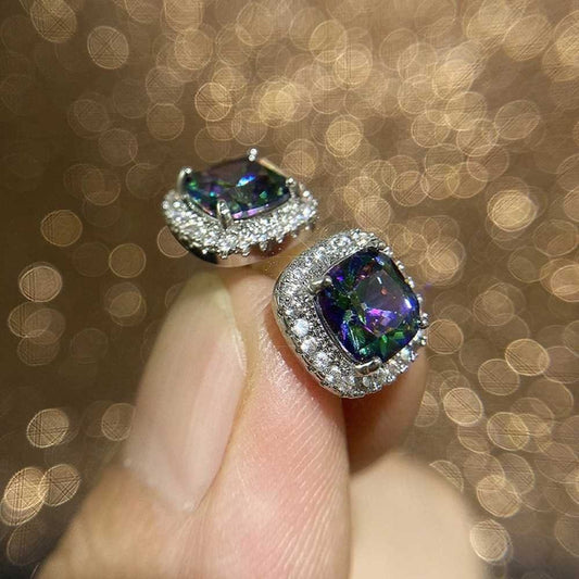 AAA Zircon Earring - Silver - AE197