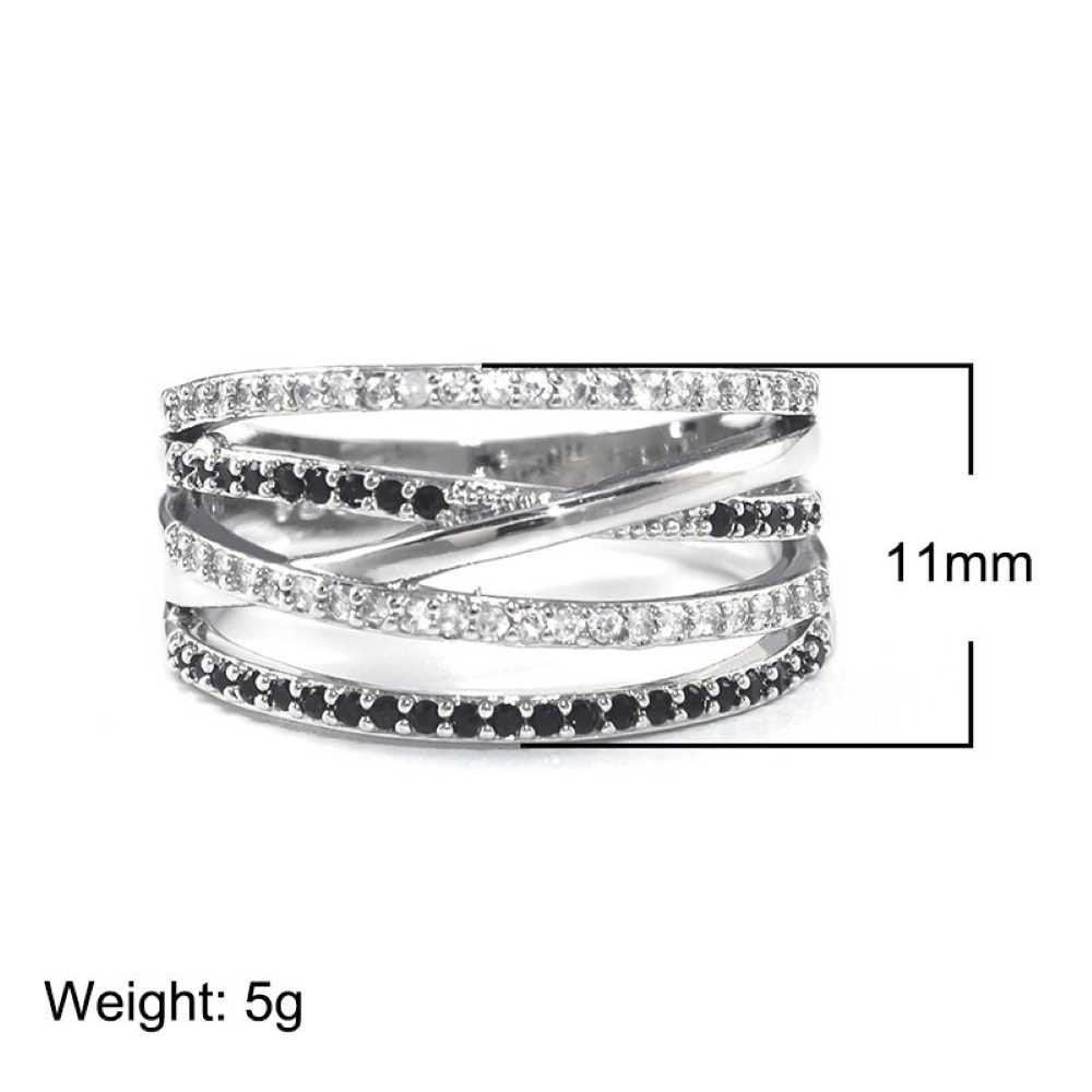 AAA Zircon Ring - Silver - AR245
