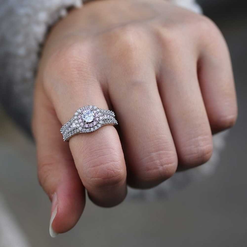 AAA Zircon Ring - Silver - AR258