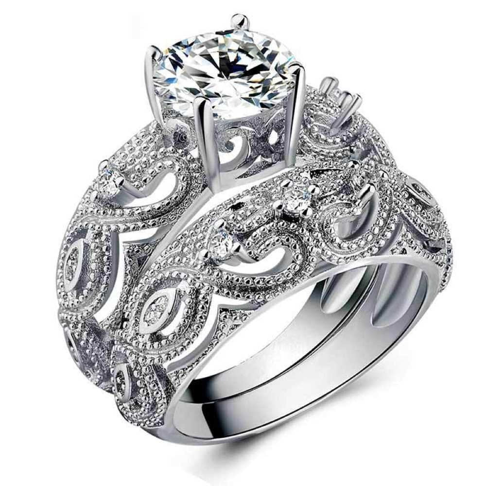 AAA Zircon Ring - Silver - AR259