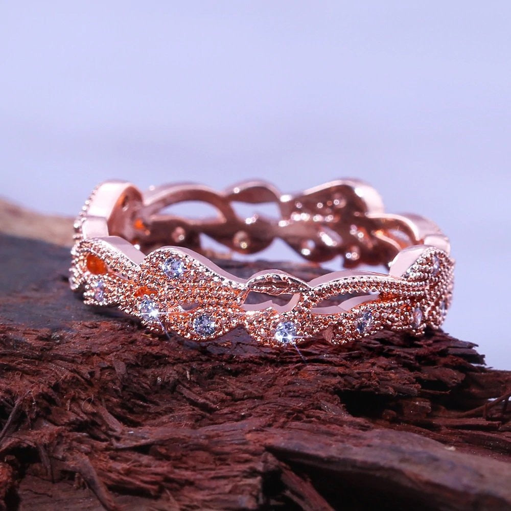 AAA Zircon  Ring - Rose Gold - AR212