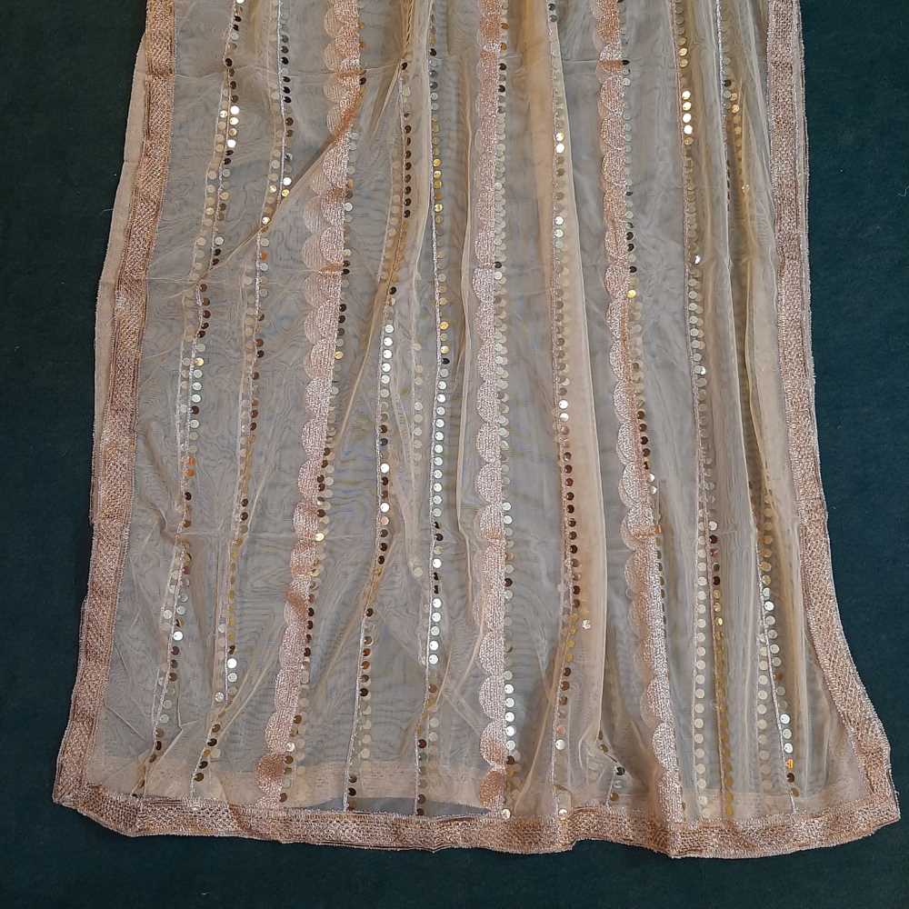 Gota Work Dupatta For Wedding Party - Net - ZD0A3