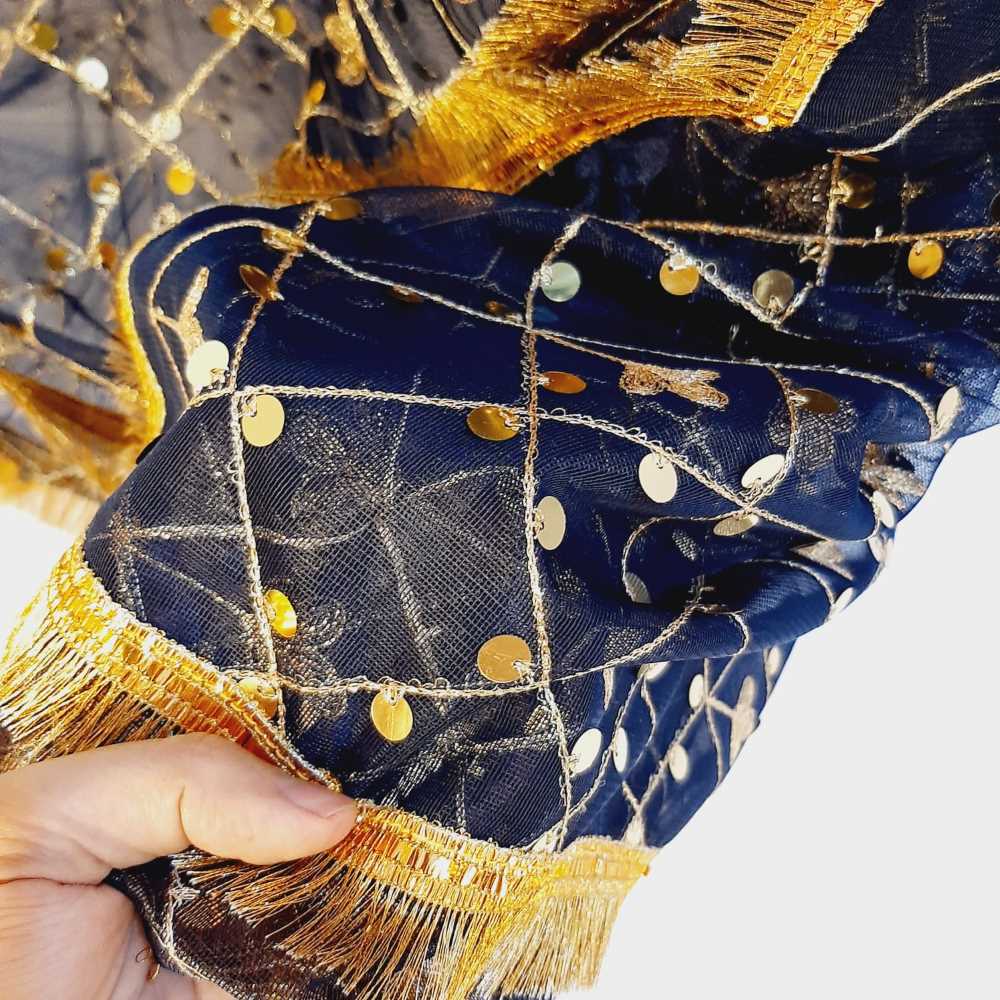 Gota Work Dupatta For Wedding Party - Net - ZD1204