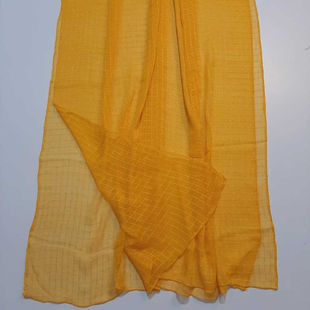 Checkered Chiffon Dupatta - ZD805