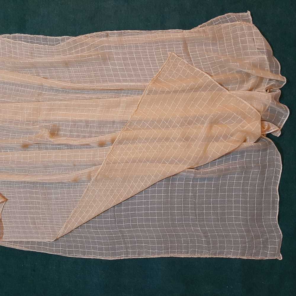Checkered Chiffon Dupatta - ZD805