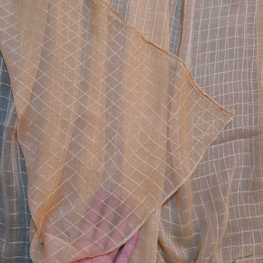 Checkered Chiffon Dupatta - ZD805