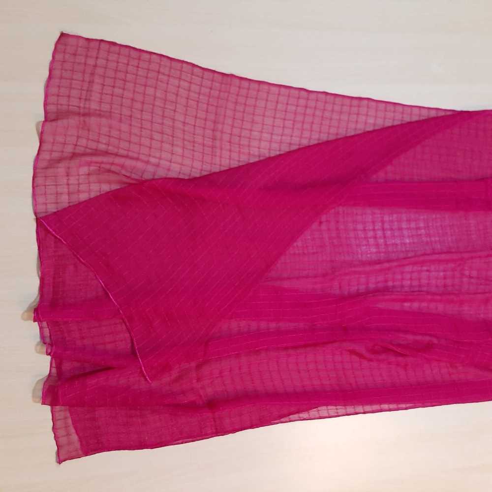 Checkered Chiffon Dupatta  - ZD805