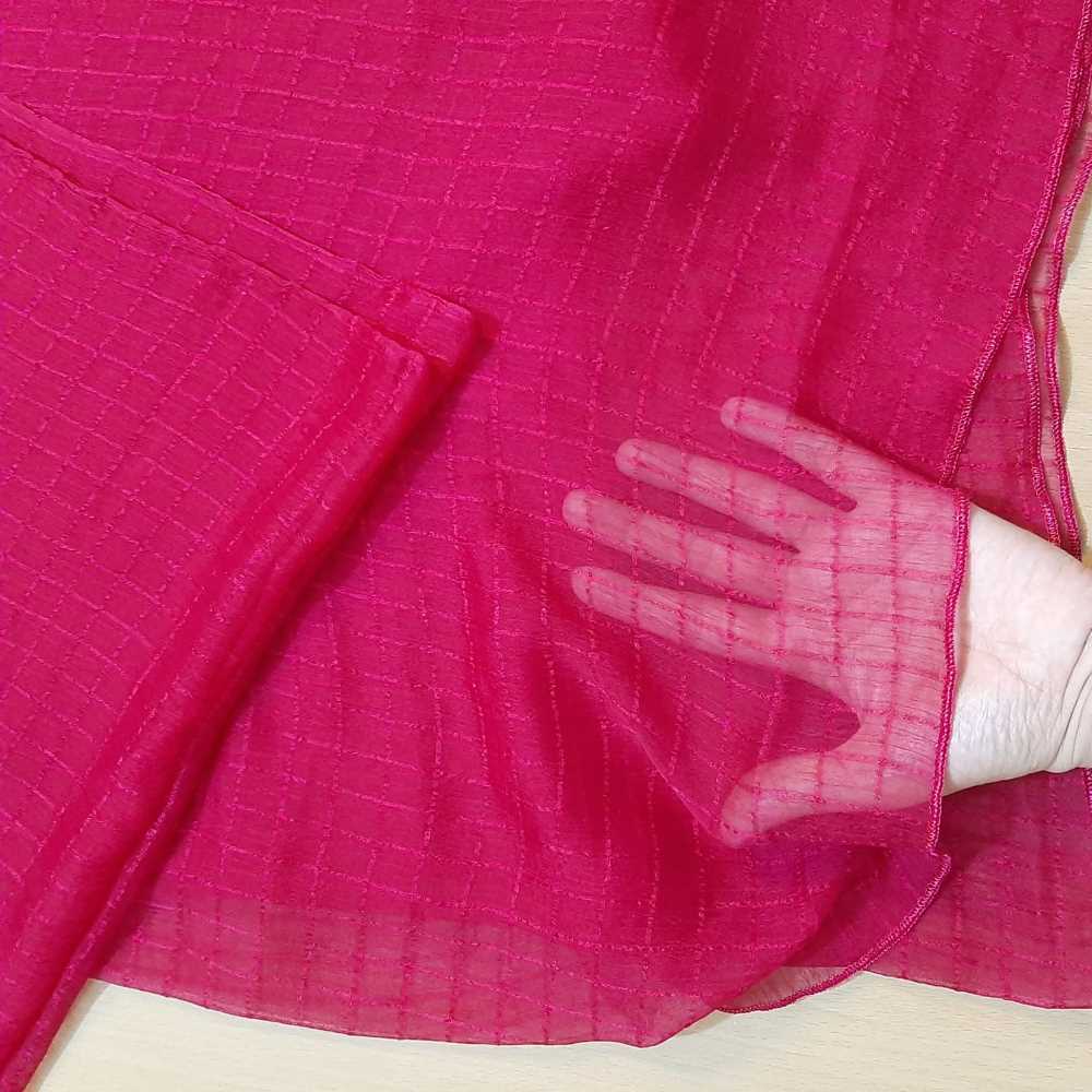 Checkered Chiffon Dupatta - ZD805