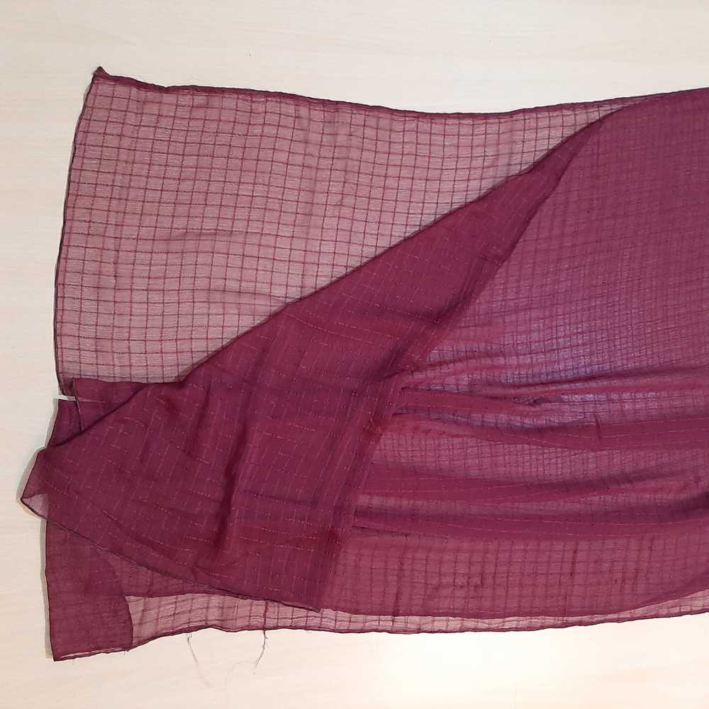 Checkered Chiffon Dupatta  - ZD805