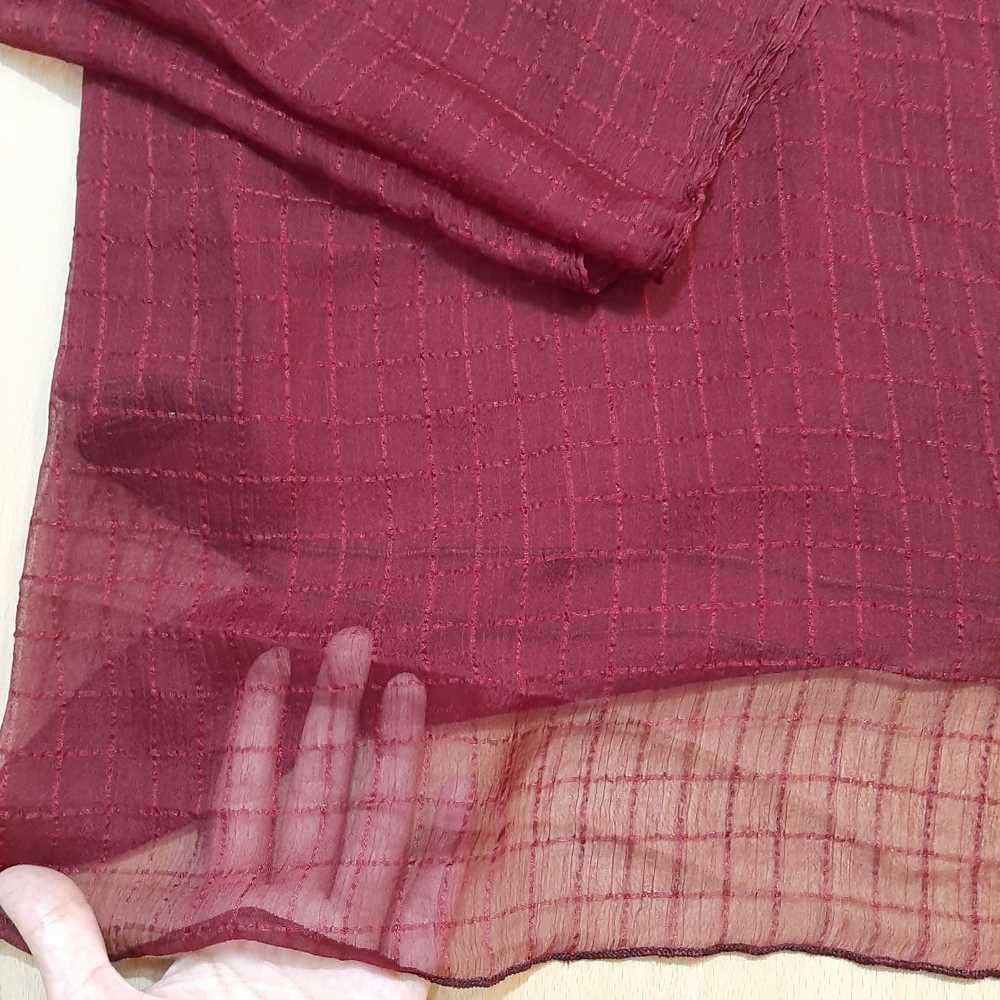 Checkered Chiffon Dupatta - ZD805