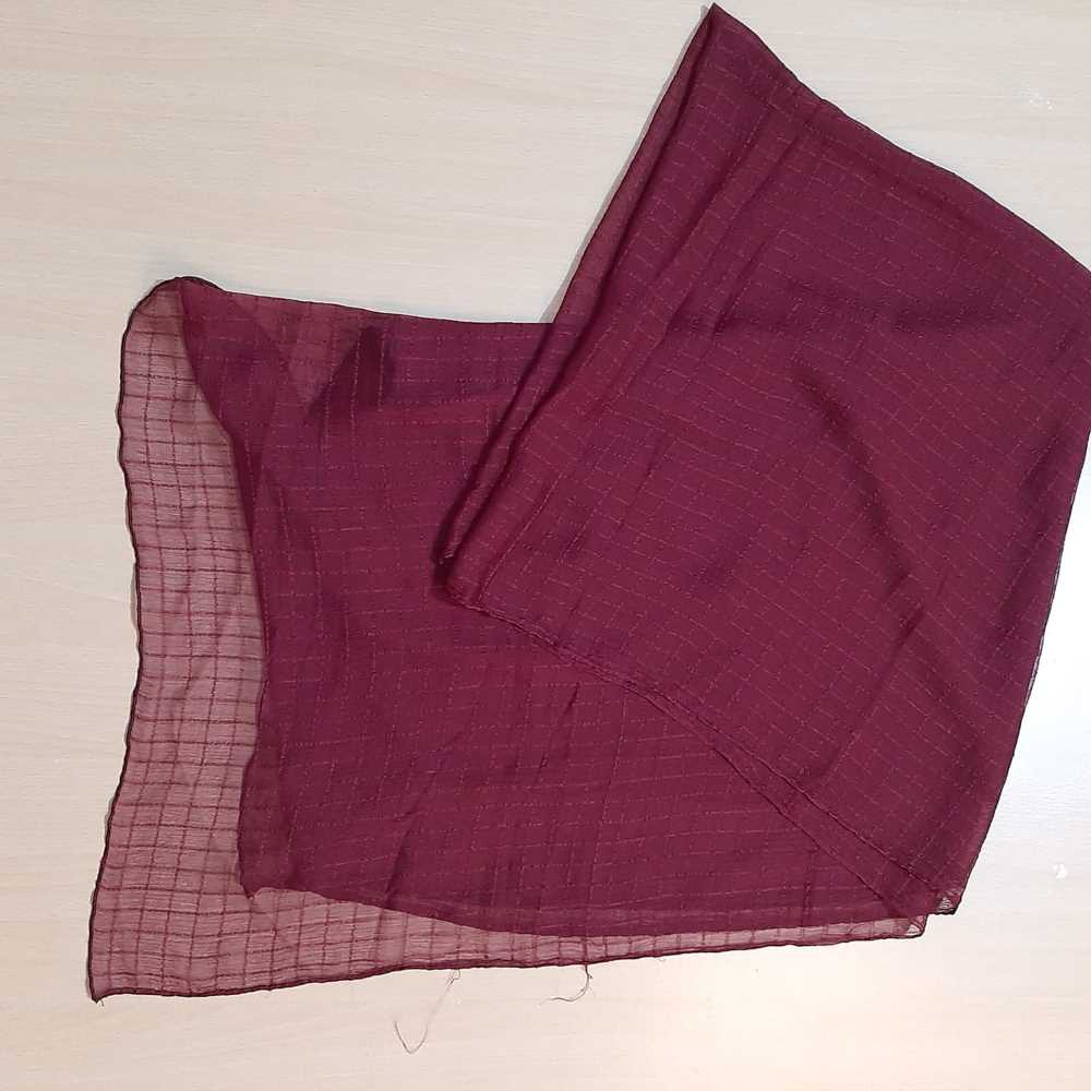 Checkered Chiffon Dupatta - ZD805