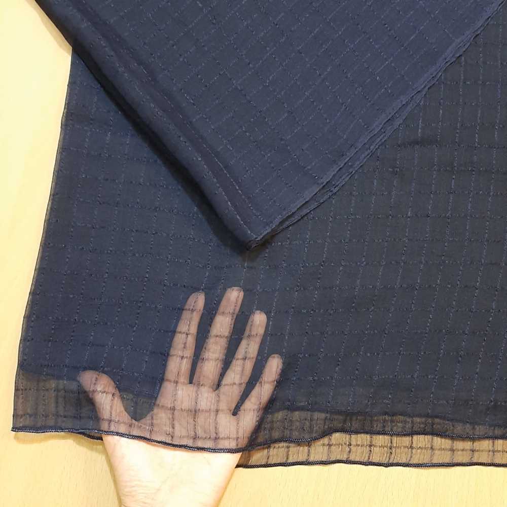Checkered Chiffon Dupatta - ZD805