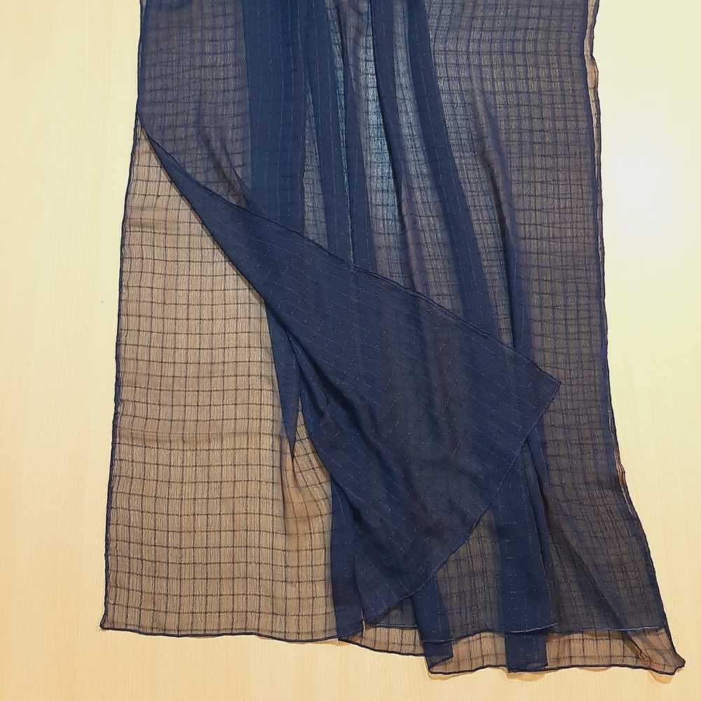 Checkered Chiffon Dupatta  - ZD805