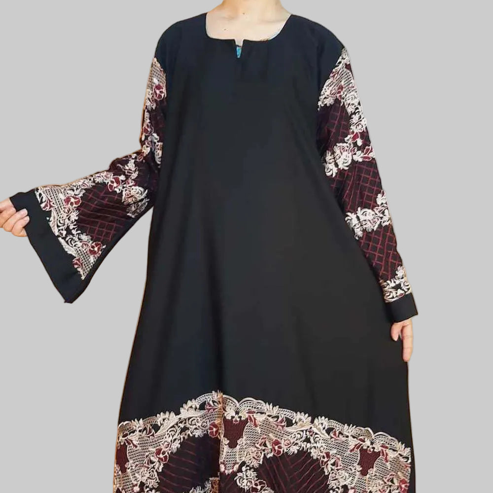 Embroided - Maxi Style - Nidah Abaya - BGA224