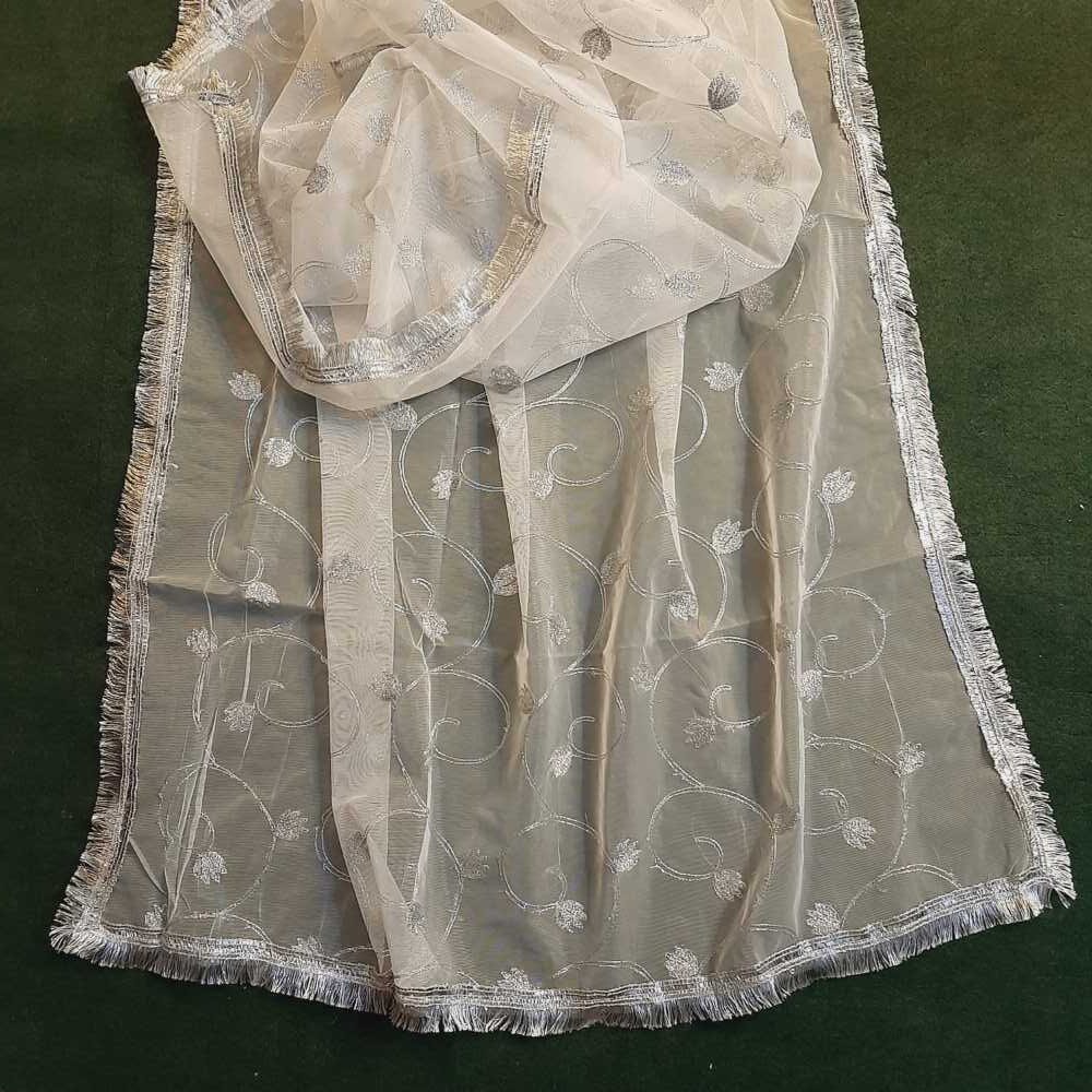 Gota Work Dupatta For Wedding - Net - ZD626