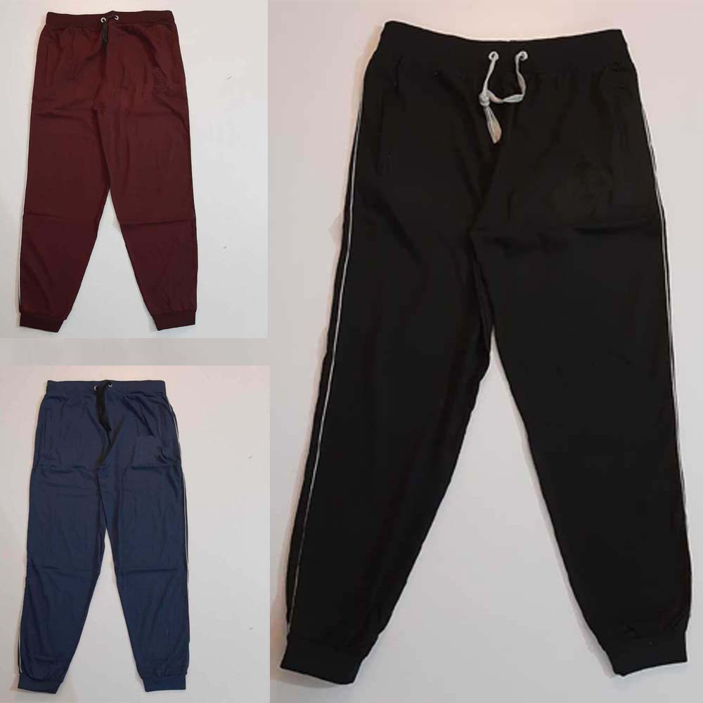 Jogging / Sleepwear Trouser With 2 Side Zip Pockets - Black - ZSP21