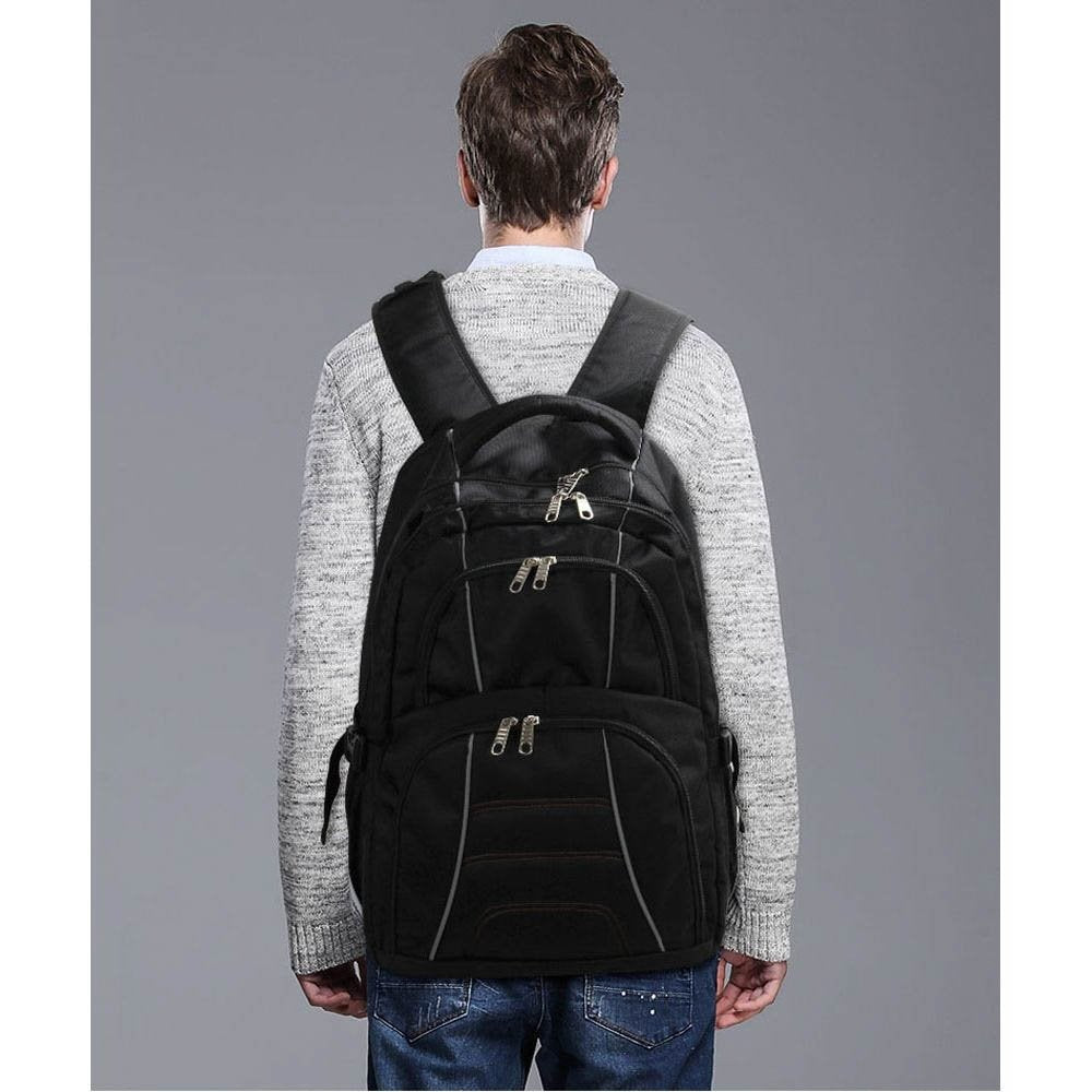 Black Backpack Rucksack School Bag - LS00444