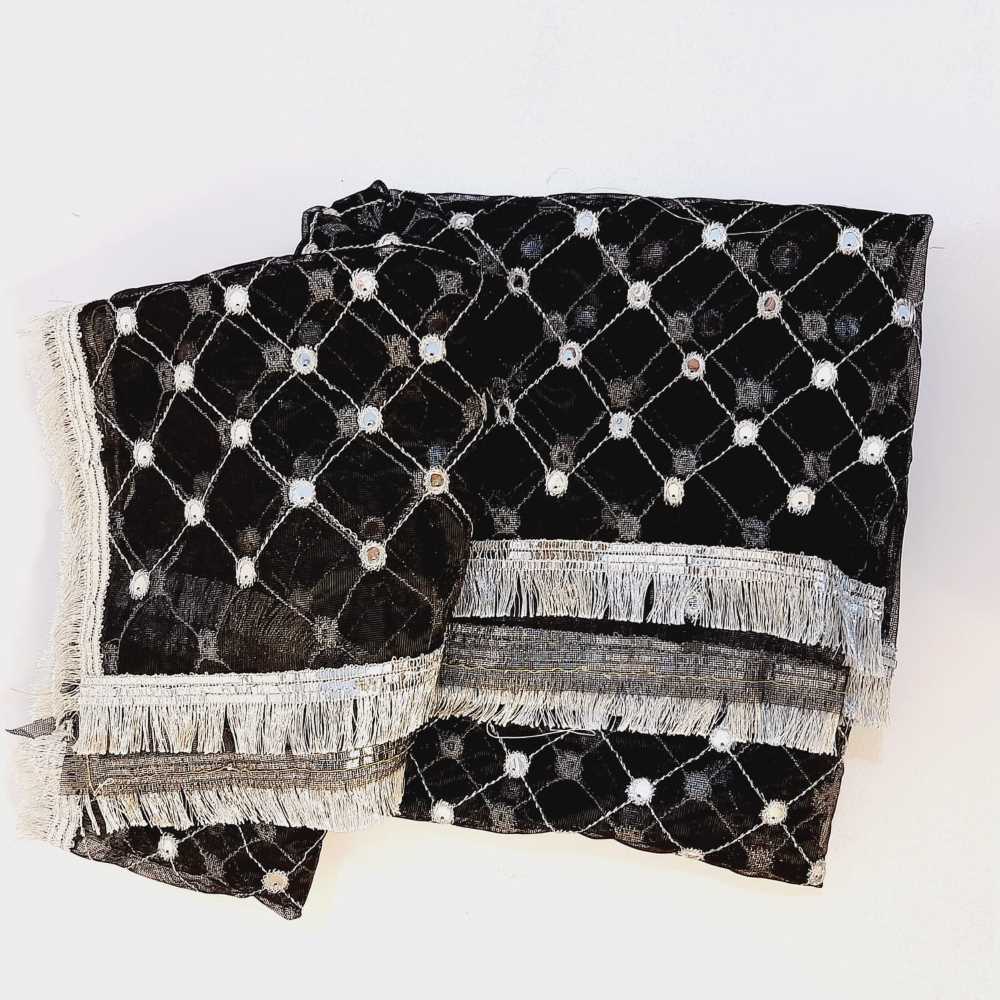 Mirror Work Net Dupatta Large -  ZD998