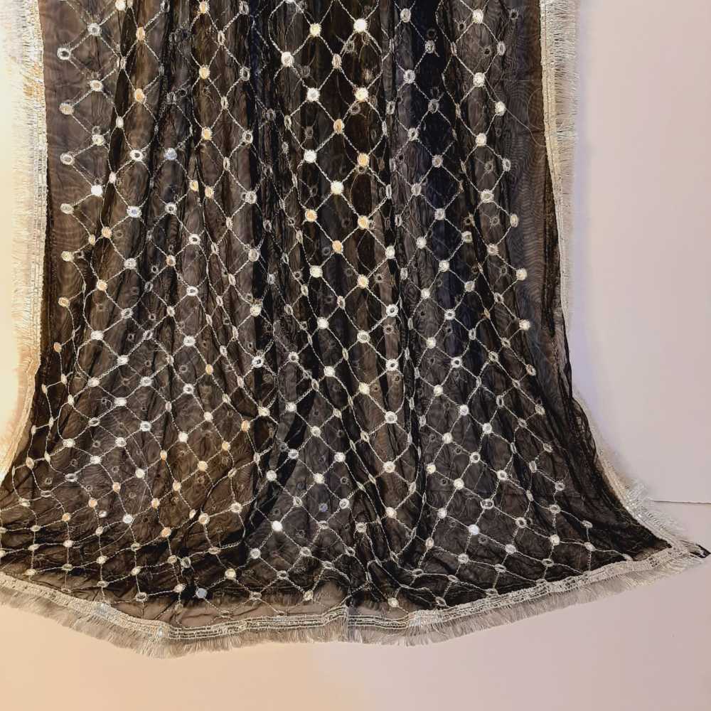 Mirror Work Net Dupatta Large -  ZD998