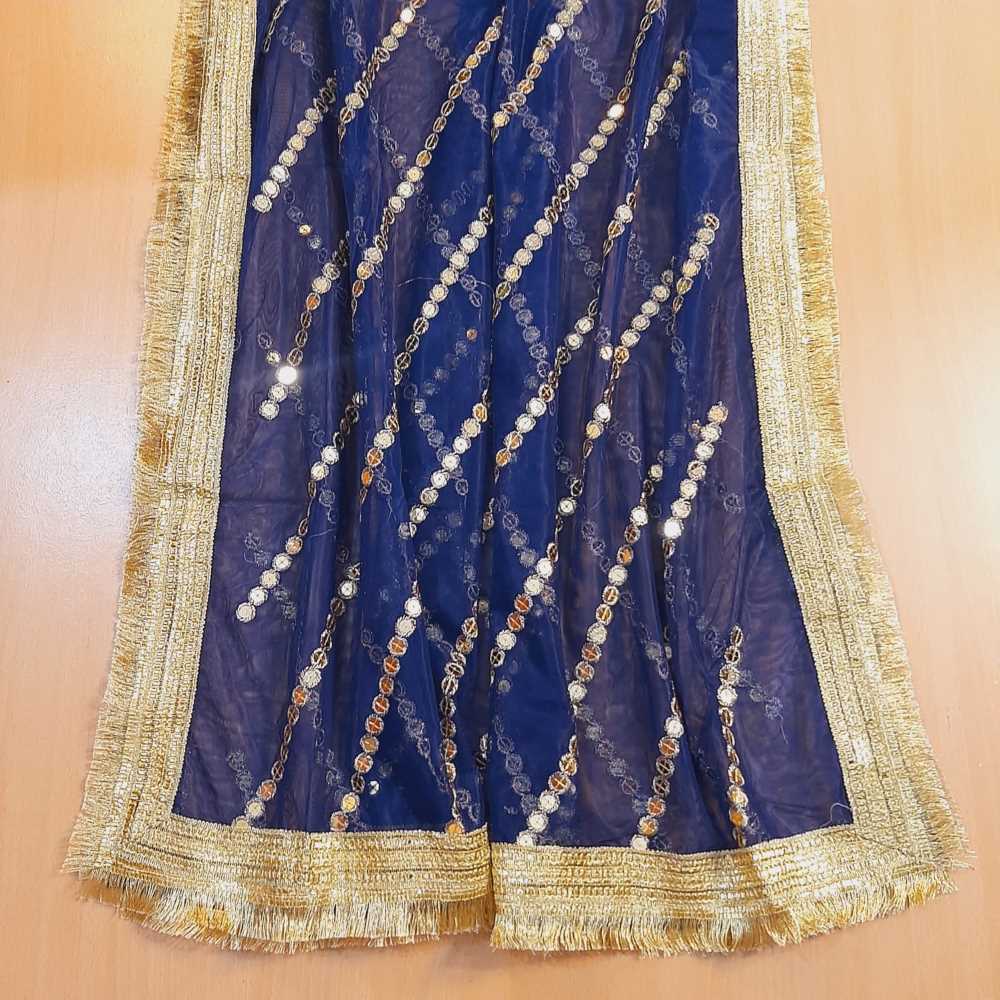 Mirror Work Net Dupatta - ZD1217