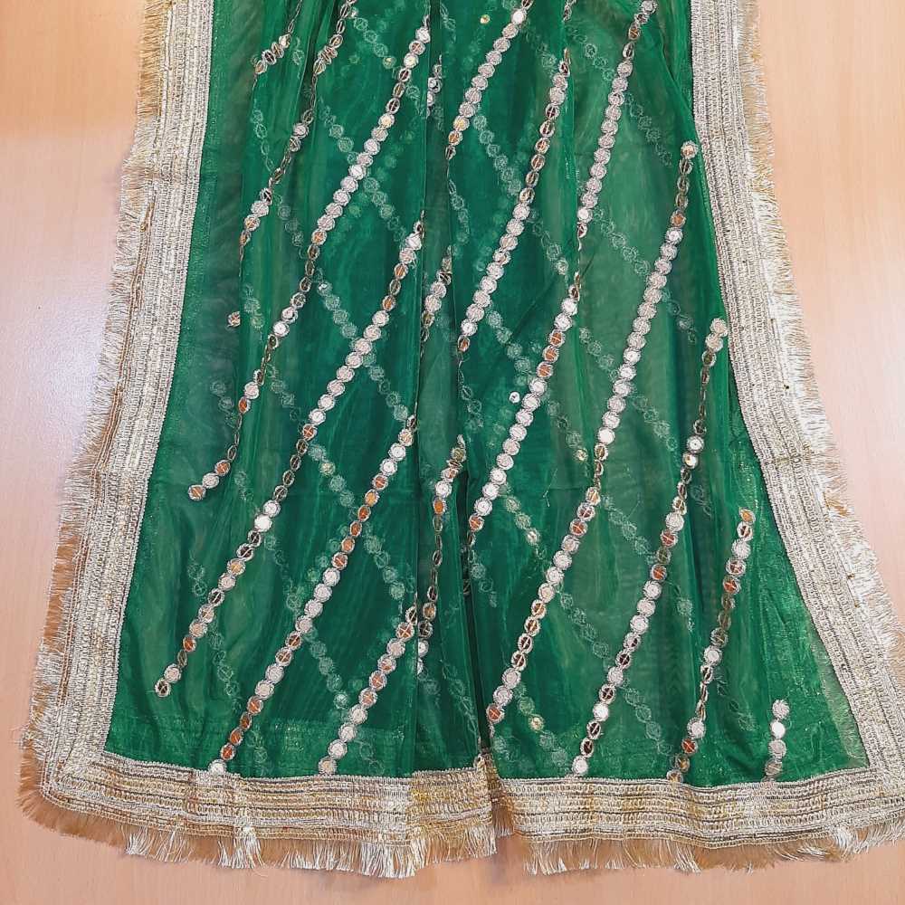 Mirror Work Net Dupatta - ZD1217