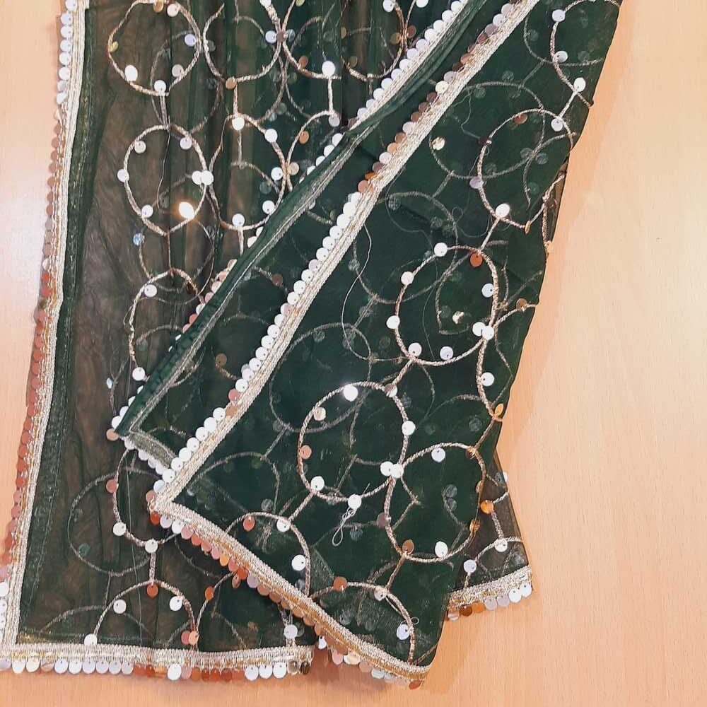 Mirror Work Net Dupatta Large - ZD997