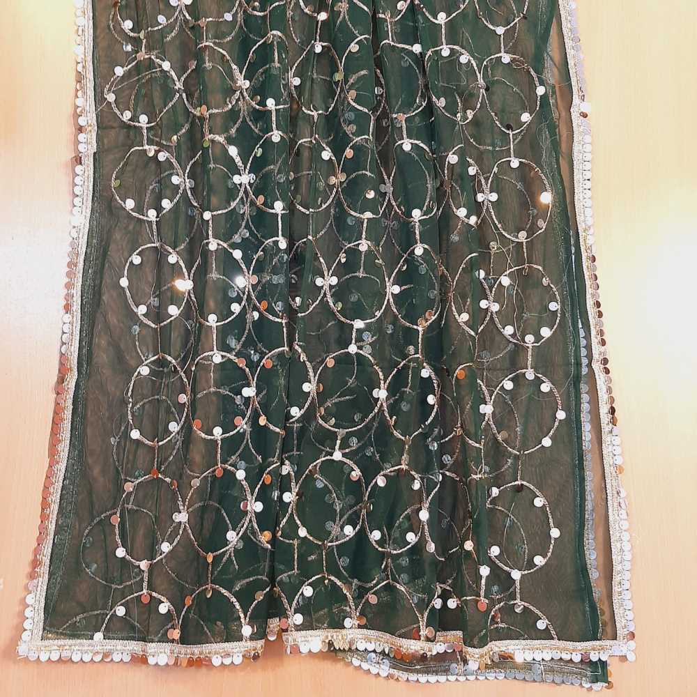 Mirror Work Net Dupatta Large -  ZD997