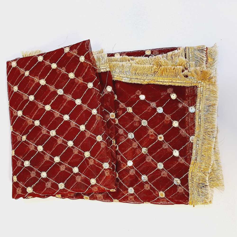 Mirror Work Net Dupatta Large - ZD998