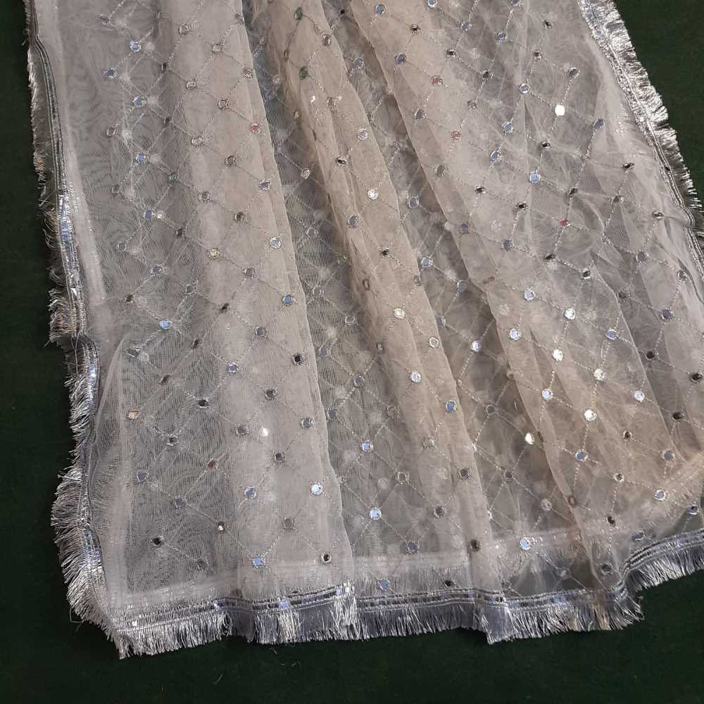 Mirror Work Net Dupatta Large - ZD998