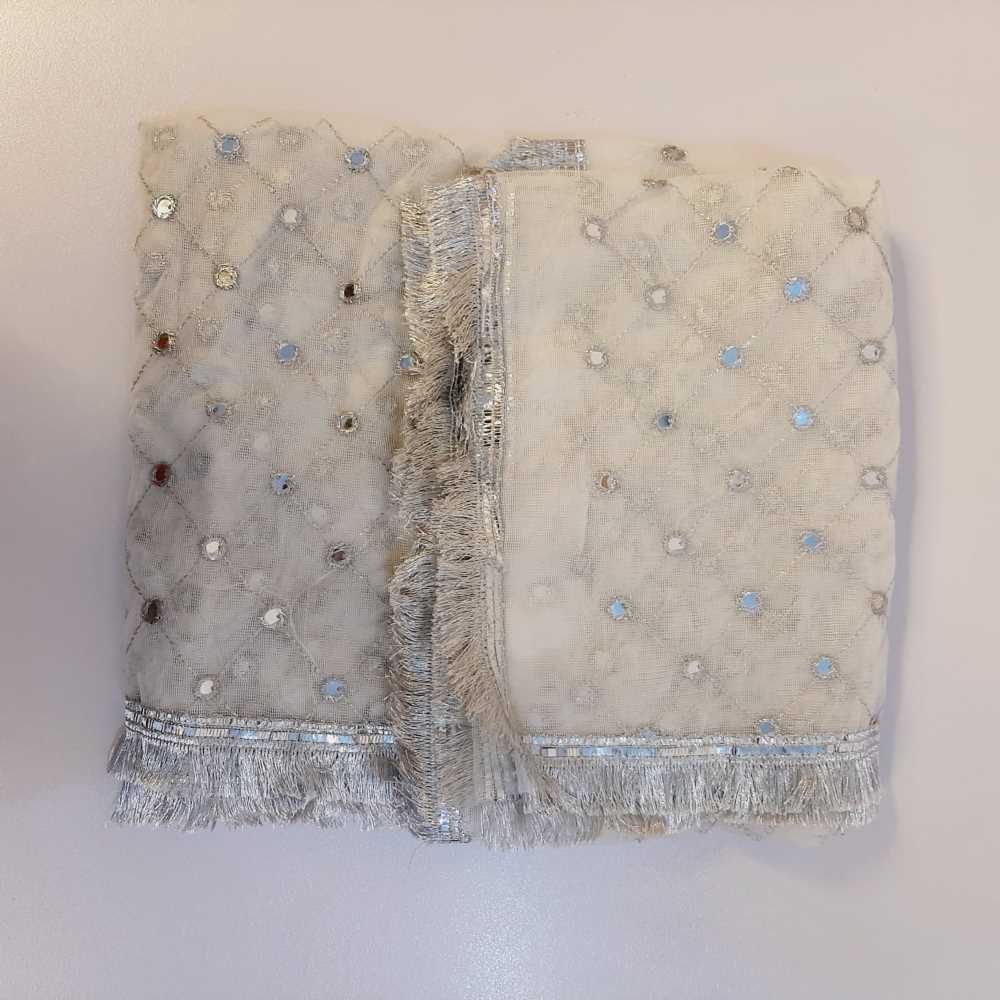 Mirror Work Net Dupatta Large - ZD998