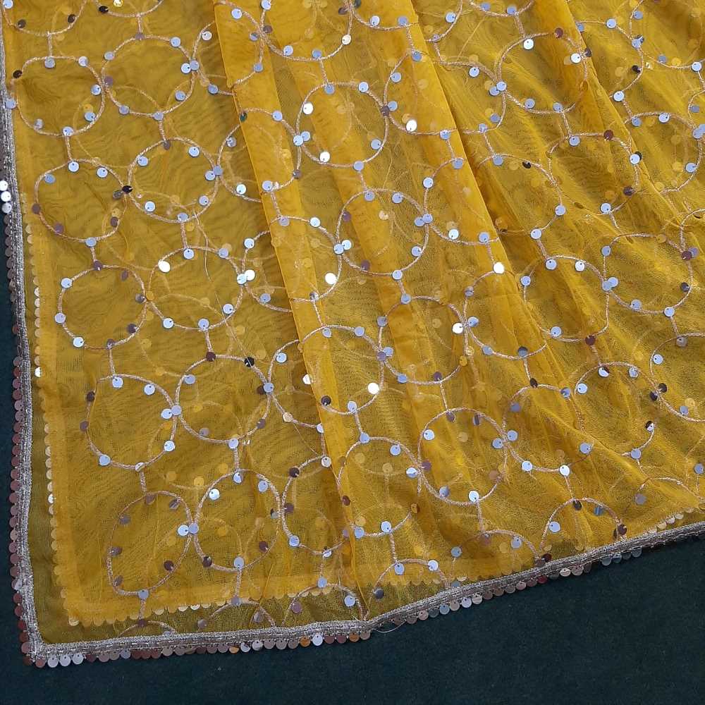 Mirror Work Net Dupatta Large - ZD997