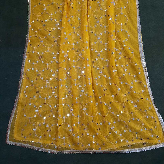 Mirror Work Net Dupatta Large - ZD997