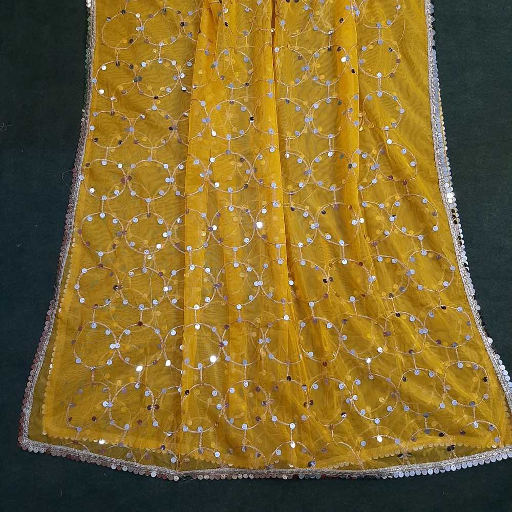 Mirror Work Net Dupatta Large -  ZD997