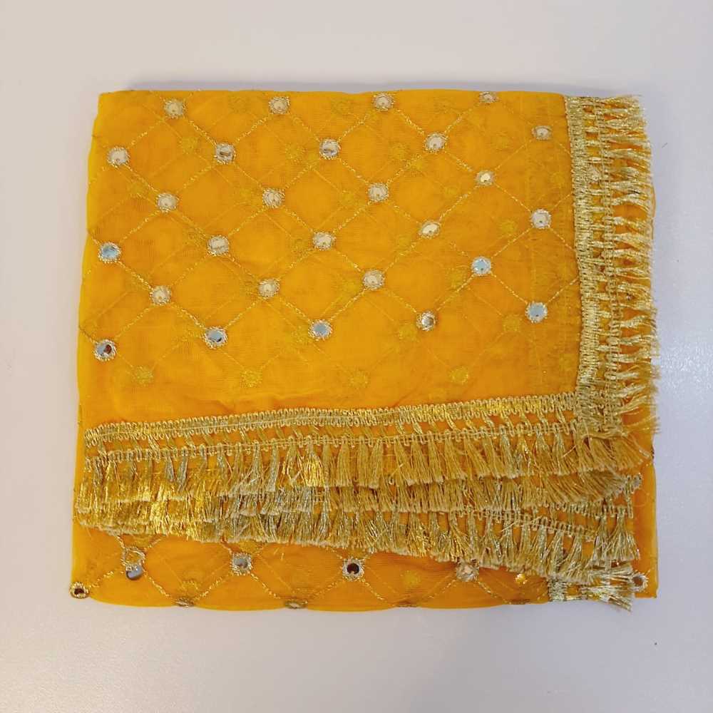 Mirror Work Net Dupatta Large - ZD998