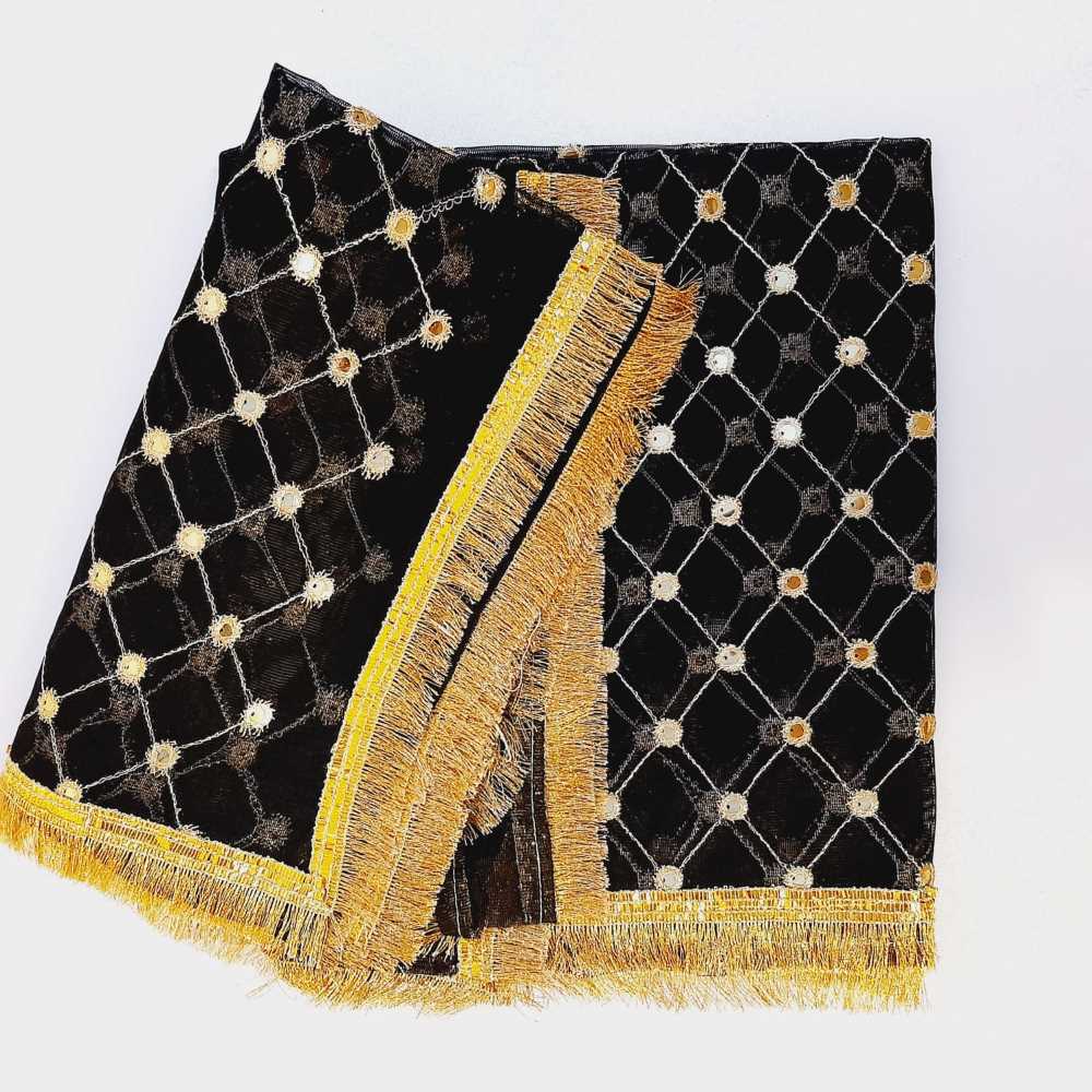 Mirror Work Net Dupatta Large - ZD998