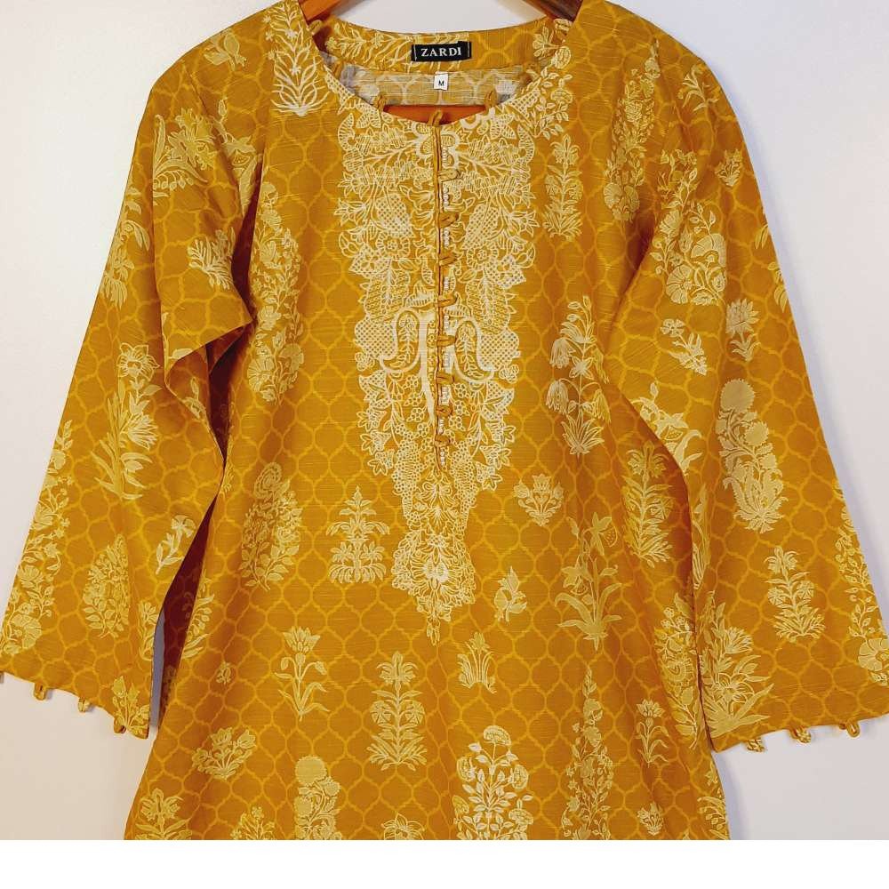 Mustard Winter Wear Kurta - ZK226