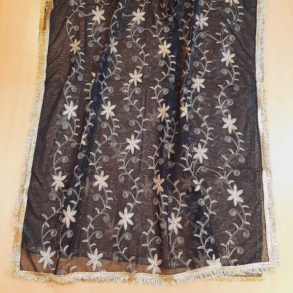 Gota Work Dupatta For Wedding Party - Net - ZD0A2