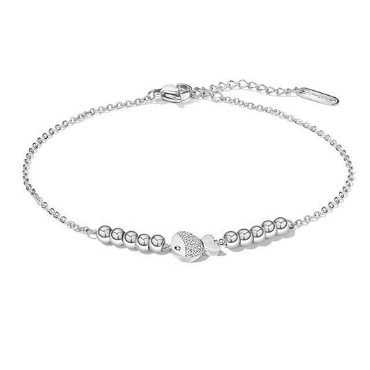 Silver Anklet With Box-ANK57
