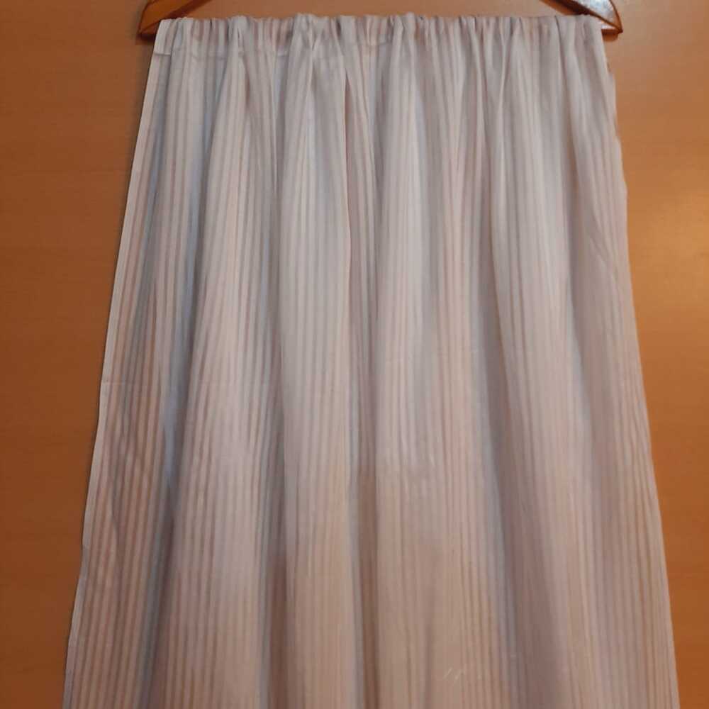 Striped chiffon dupatta - White - ZD57