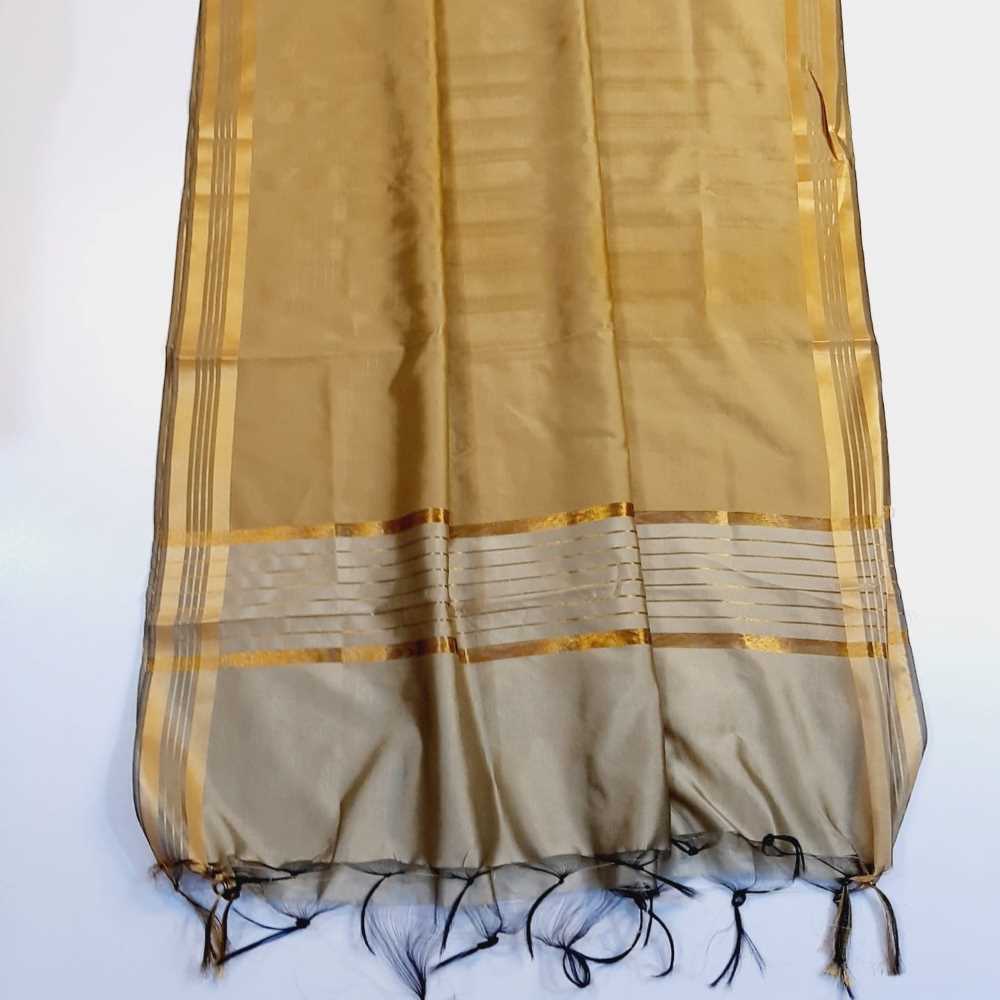 Zari Work Cotton Silk Dupatta - ZD1212